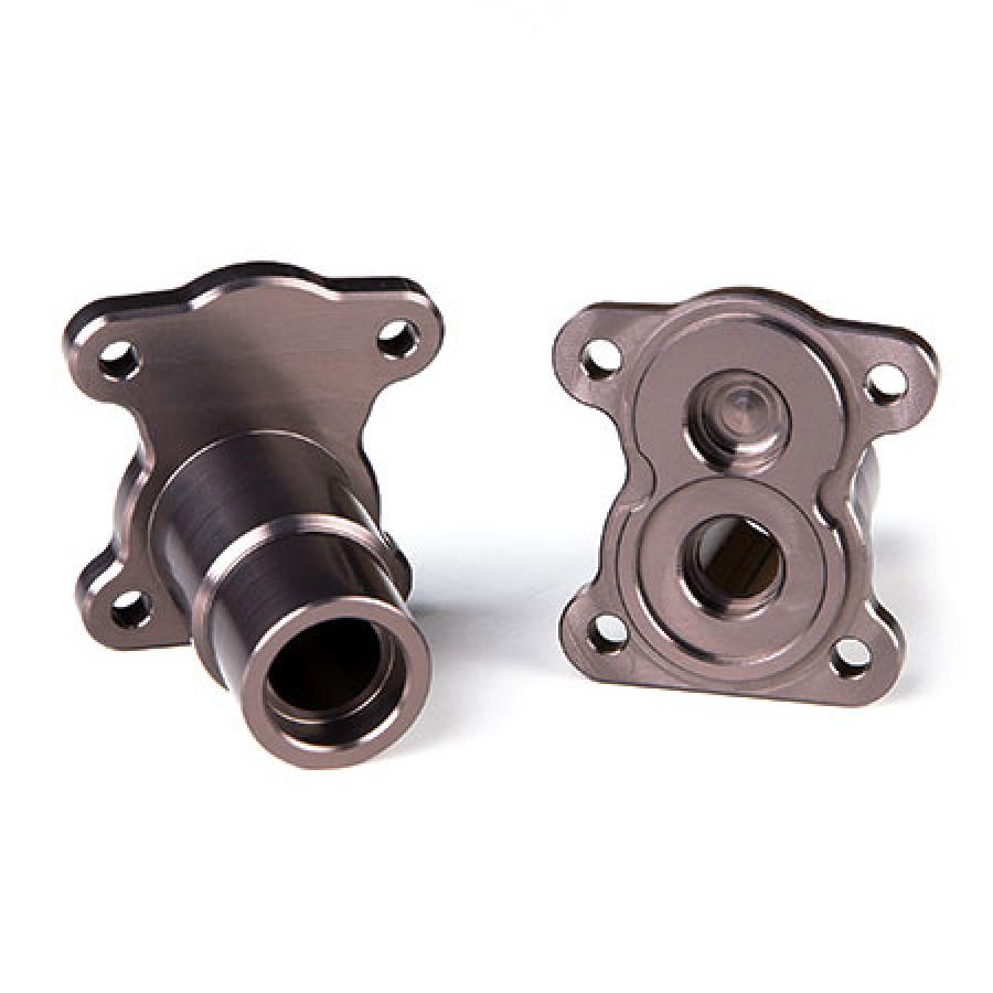 GMADE ALUM STRAIGHT AXLE (2) ADAPTOR TITANIUM GRAY R1 AXLE