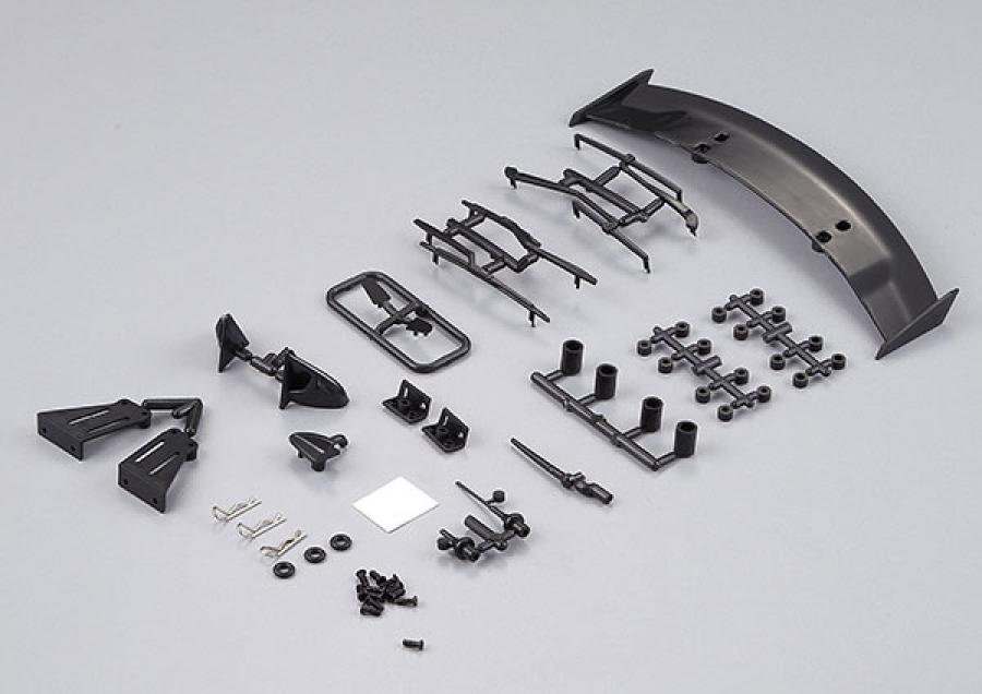 KILLERBODY 1/10 TC BASIC PLASTIC PARTS (BLACK FINISH)