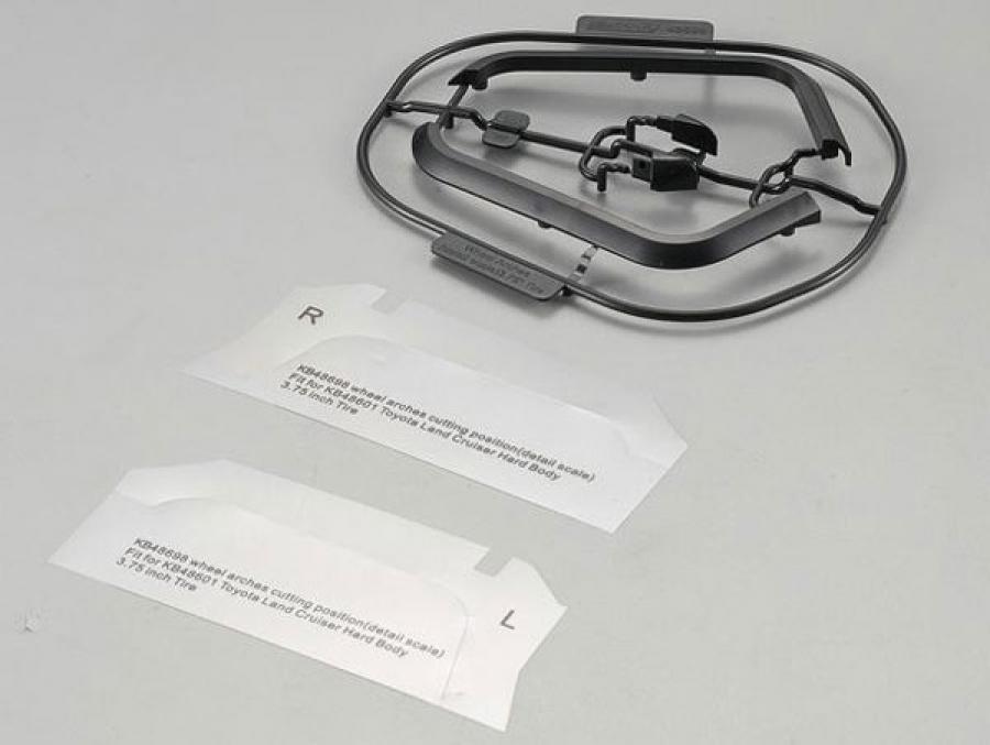 KILLERBODY FRONT WHEEL ARCHES SCALE (3.75" TYRE) FOR KB48601