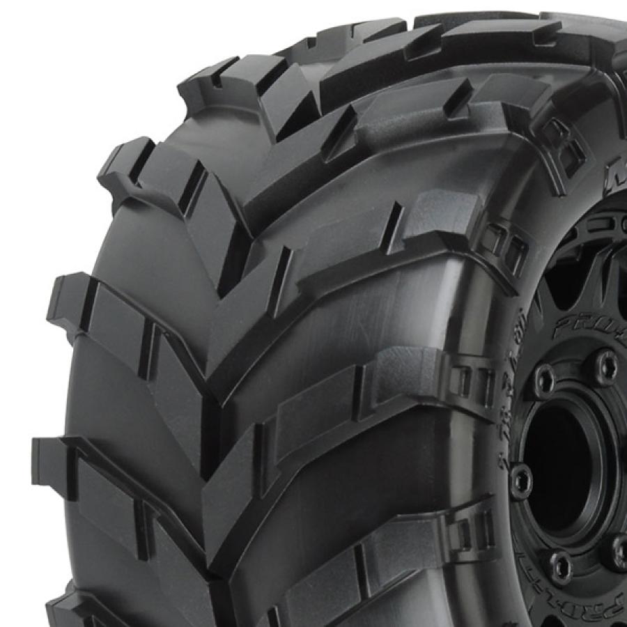 PROLINE MASHER 2.8 ALL TER. TYRES ON RAID 6x30 BLK WHEELS
