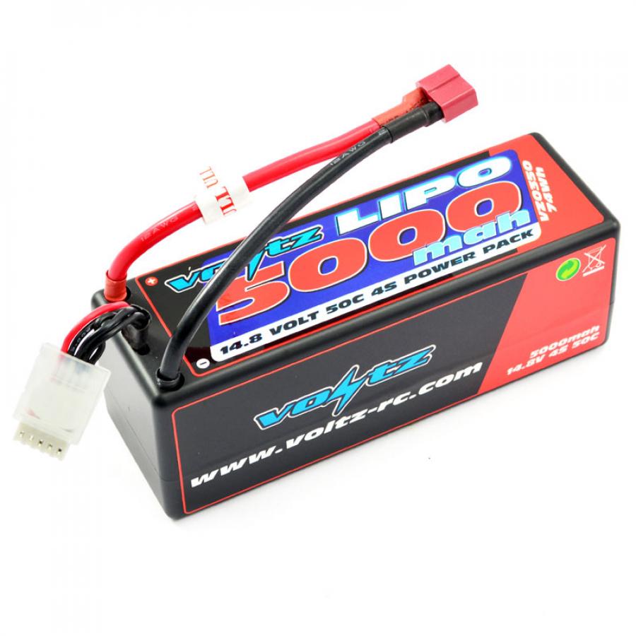 Voltz 5000Mah 4S 14.8V 50C Hardcase Lipo akku Pötköakku