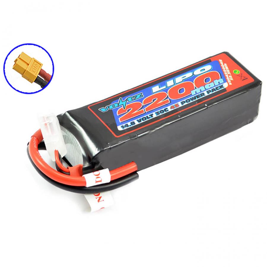 VOLTZ 2200mah 14.8V 30C Lipo akku w/XT60