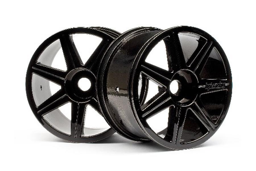 HPI Racing  7 Spoke Black Chrome Trophy Truggy Wheel 101156