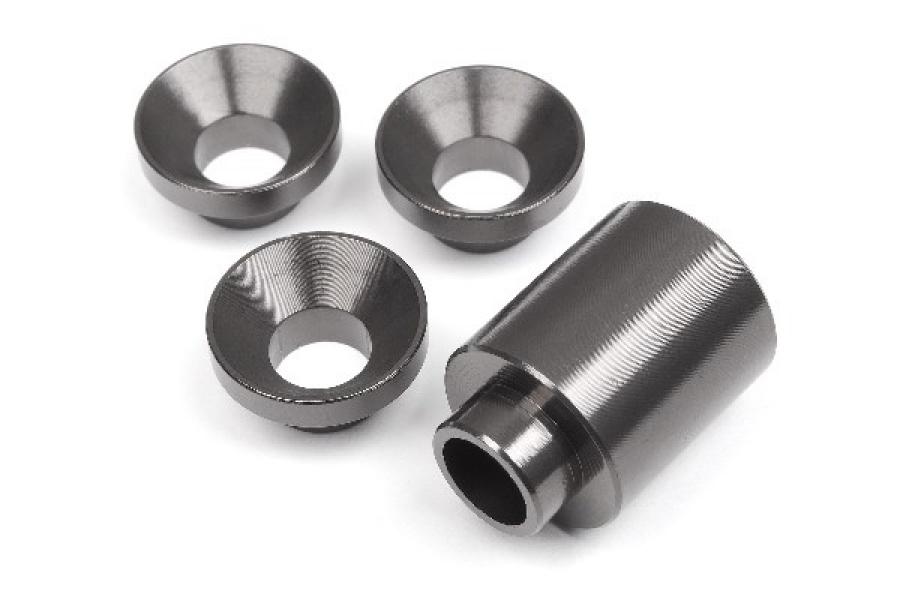 Hpi Racing Spacer Set For Clutch Bell Holder (Gunmetal) 102174