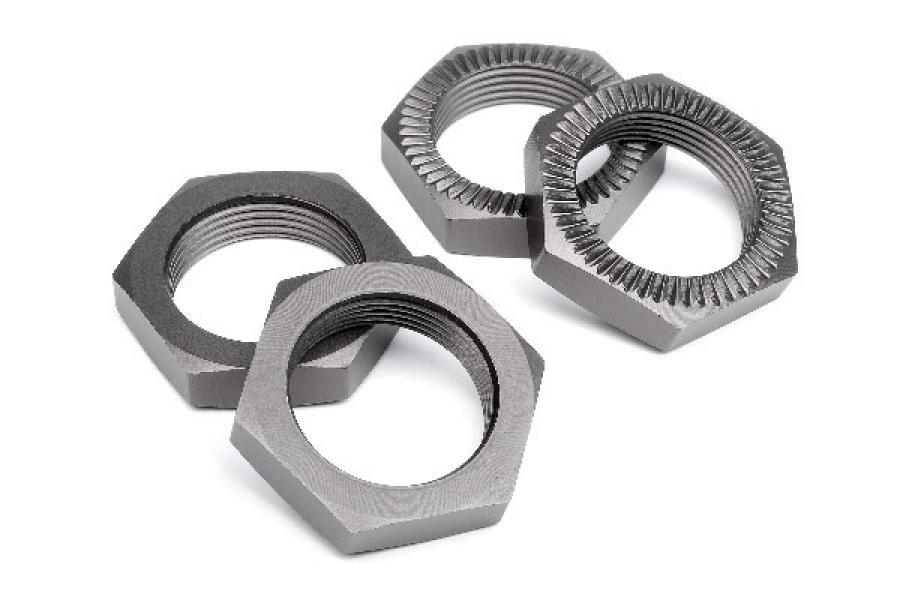 HPI Racing  WHEEL NUT 24mm (GUNMETAL/4pcs) 102216