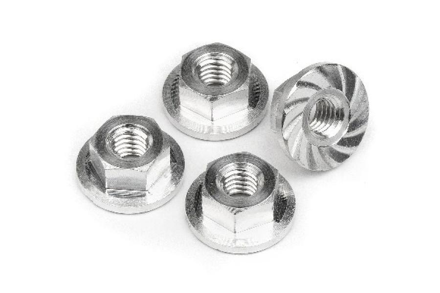 HPI Racing  SERRATED FLANGE NUT M4x10.8mm (4pcs) 103908