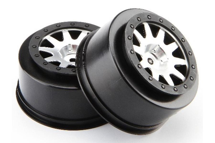 HPI Racing  Mk.10 V2 Wheel Matt Chrome (4.5mm Offset/2Pcs) 106200