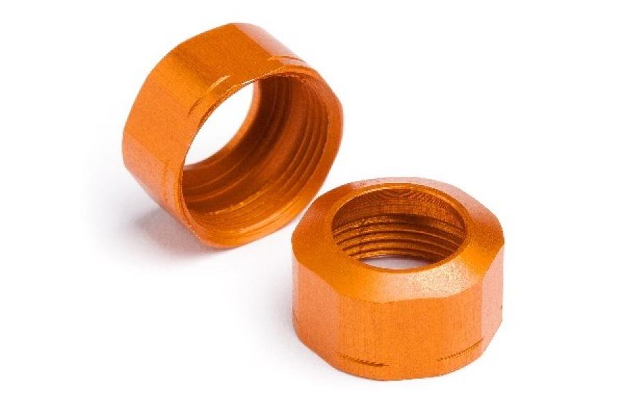 HPI Racing  SHOCK CAP 12xM13x0.8mm (ORANGE/GROOVED/2pcs) 106633