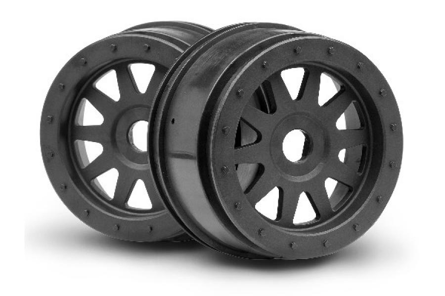 HPI Racing  TR-10 GLUE-LOCK WHEEL GUNMETAL (120X60MM/2PCS) 108323