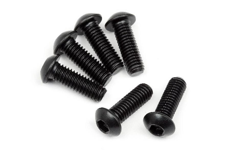 Hpi Racing Button Head Screw M6X18Mm (Hex Socket) (6Pcs) 108709