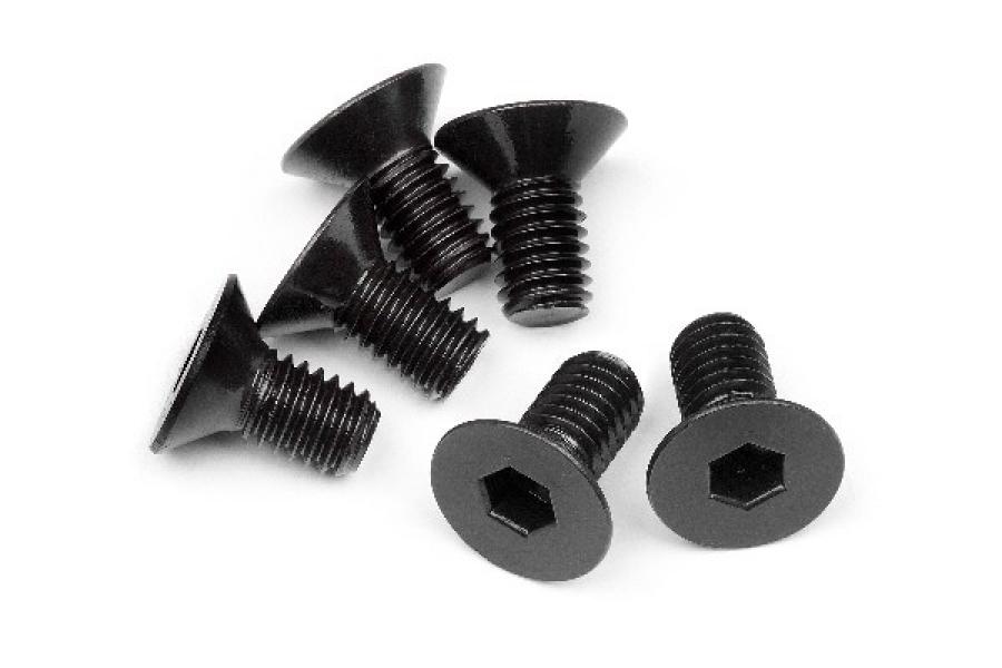 Hpi Racing Flat Head Screw M6X12Mm (Hex Socket/6Pcs) 109919