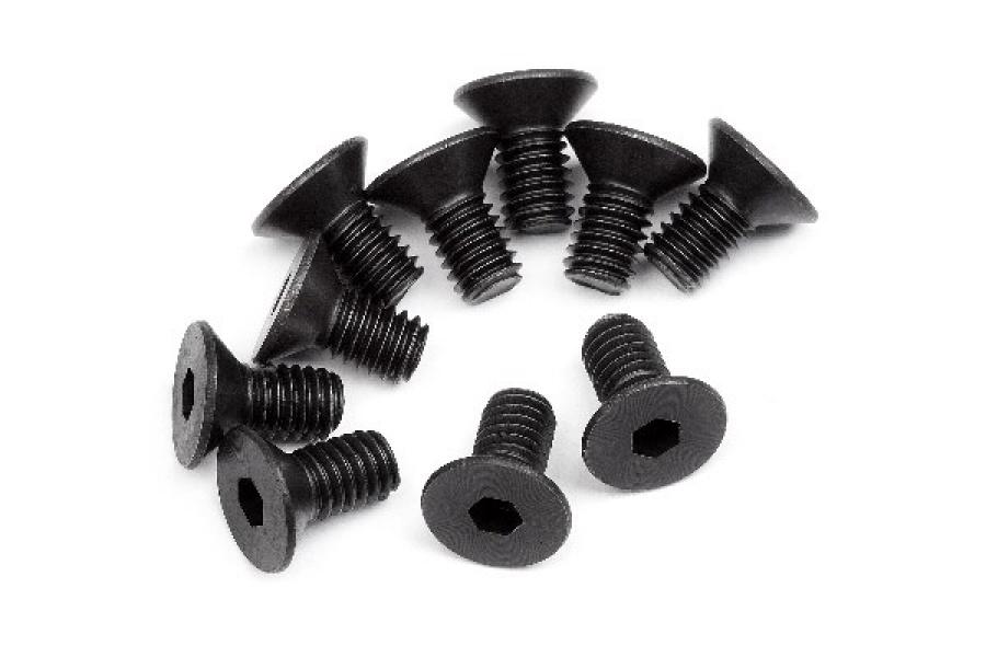 Flat Head Screw M4X8Mm (Hex Socket/10Pcs) 110070