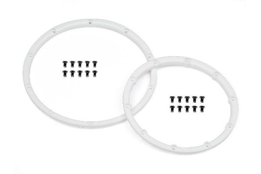 Wheel Bead Lock Rings (White/For 2 Wheels) 110545