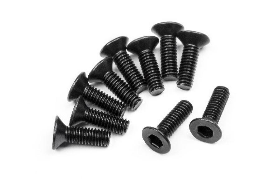 Hpi Racing Flat Head Screw M2.5X8Mm (Hex Socket/10Pcs) 113719