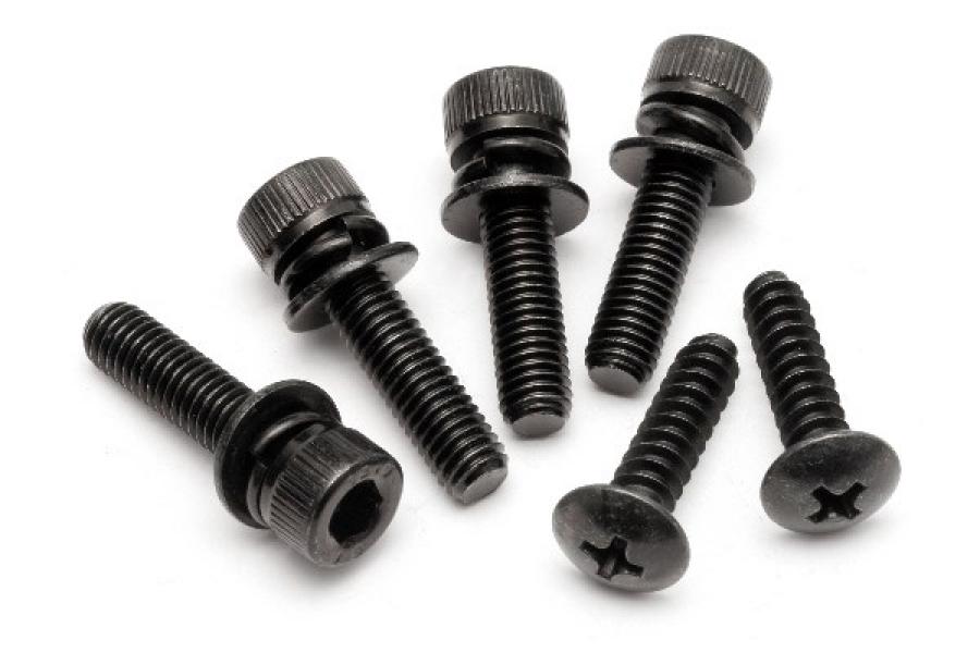 HPI Racing  FLYWHEEL COVER SCREW SET 15433