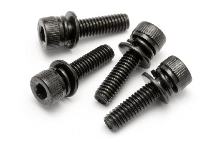 Cap Head Screw M4X15Mm With Washer (4Pcs) 15479