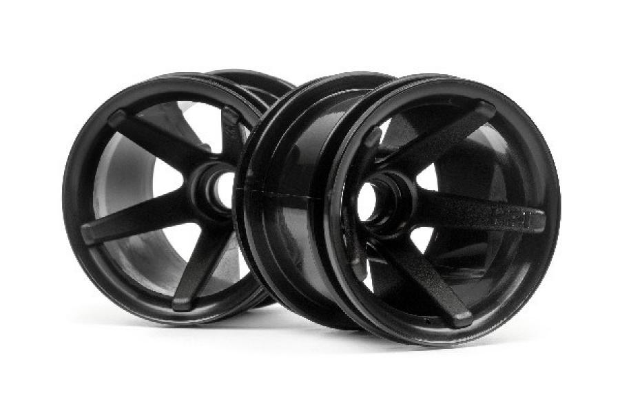 Super Star Mt Wheels Front (Black/2.2In/2Pcs) 2105