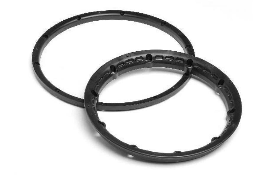HPI Racing  Heavy Duty Wheel Bead Lock Rings (Black/For 2 Wheels) 3271