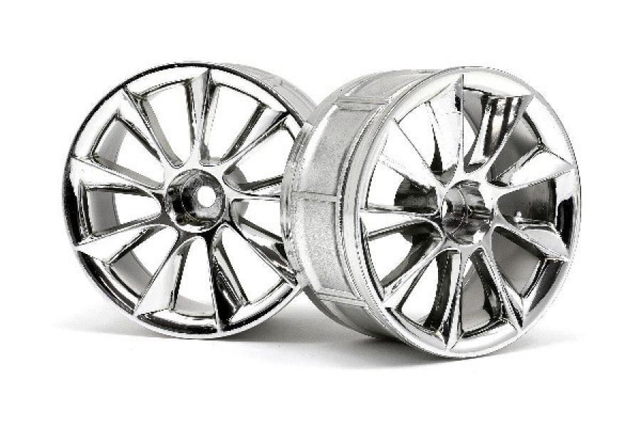 HPI Racing  LP29 WHEEL ATG RS8 CHROME (2pcs) 33462