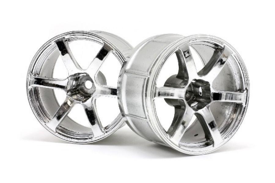 Hpi Racing Lp35 Wheel Yokohama Avs Model T6 Chrome (2Pcs) 33467