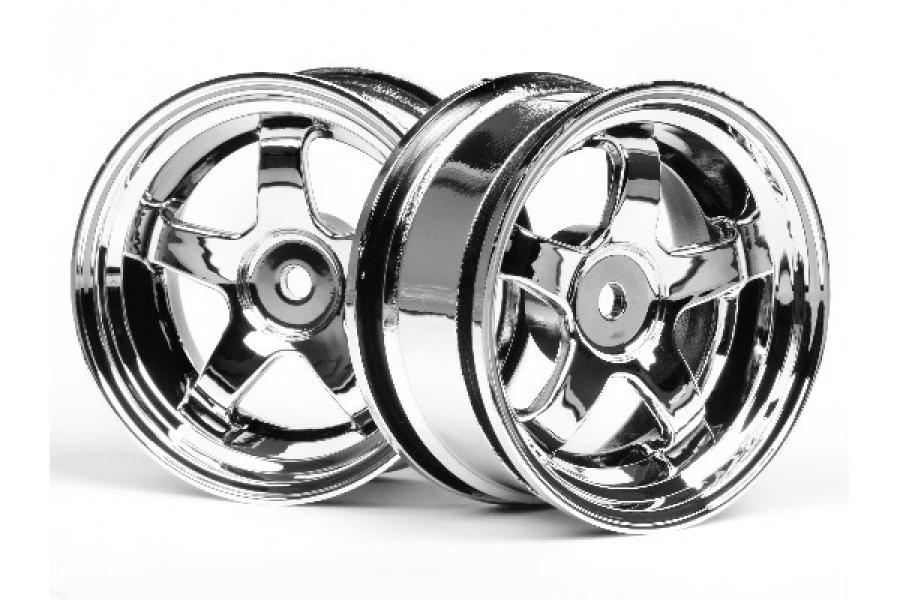 HPI Racing  WORK MEISTER S1 WHEEL 26mm CHROME (3mm OFFSET) 3591