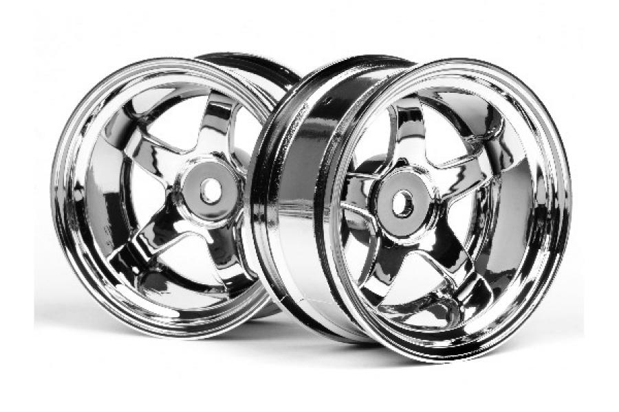 HPI Racing  WORK MEISTER S1 WHEEL 26mm CHROME (9mm OFFSET) 3593