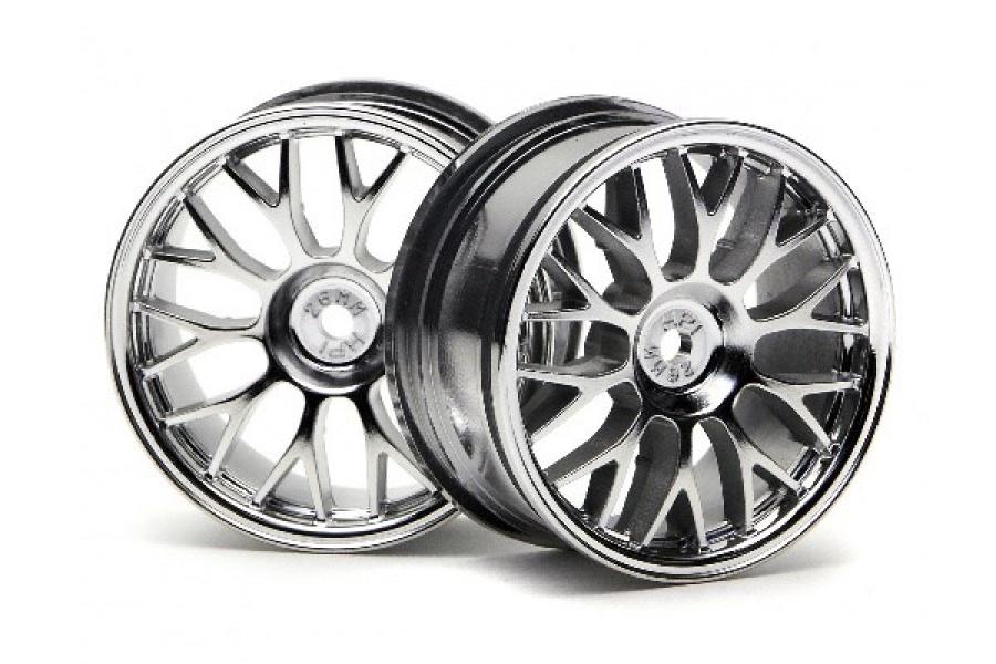 HPI Racing  MESH WHEEL 26MM (CHROME)(1MM OFFSET) 3712