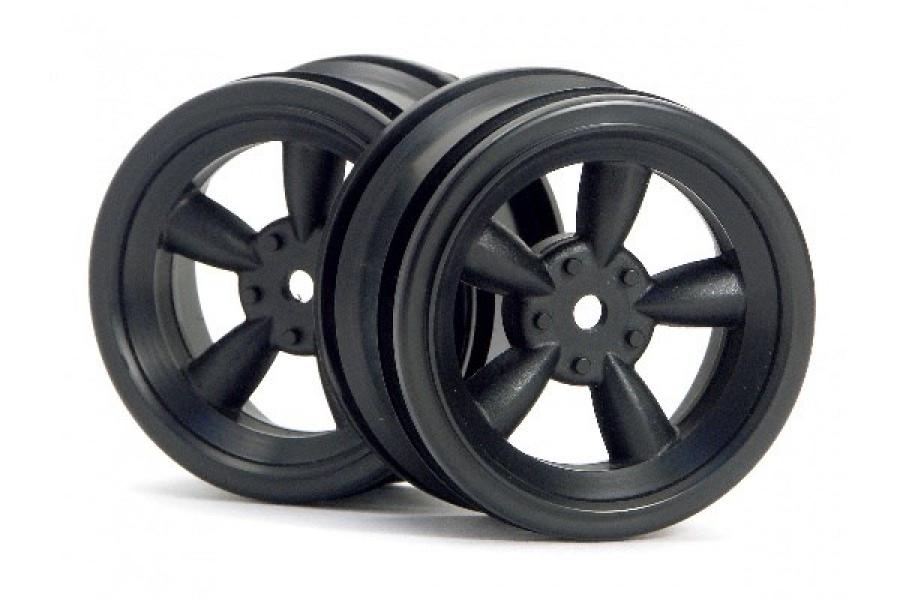 HPI Racing  VINTAGE 5 SPOKE WHEEL 26MM BLACK (0MM OFFSET) 3816