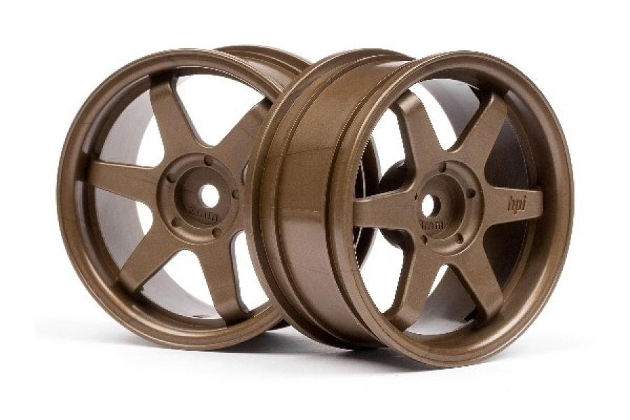 HPI Racing  TE37 WHEEL 26mm BRONZE (3mm OFFSET) 3843