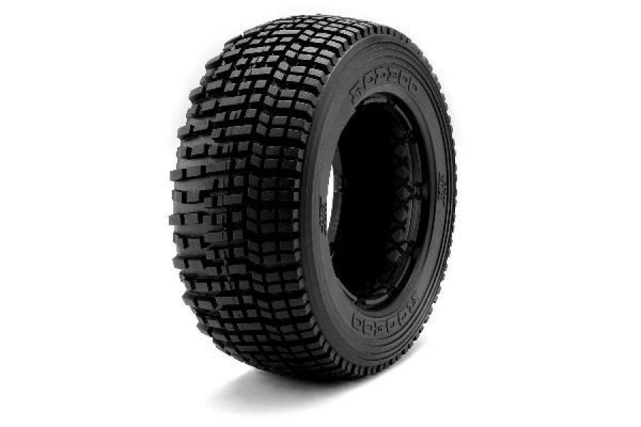 HPI Racing  HB RODEOO TIRE (WHITE/BAJA 5T/REAR/2PCS) 67867