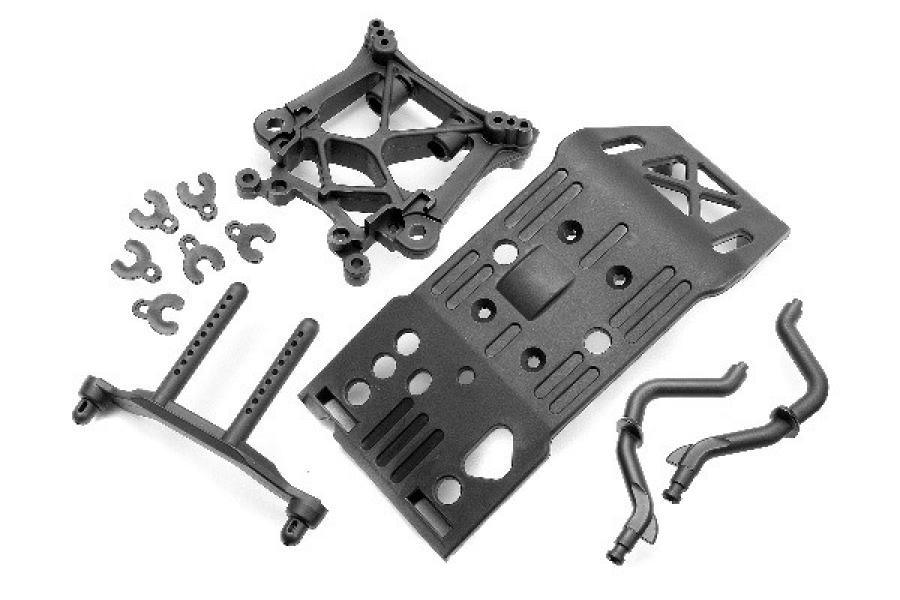 HPI Racing  Skid Plate/Body Mount/Shock Tower Set 85234