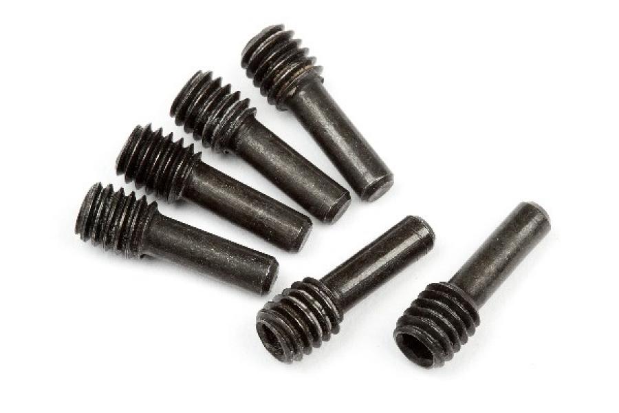 HPI Racing  SCREW SHAFT M4X2.5X12MM (BLACK/6PCS) 86094