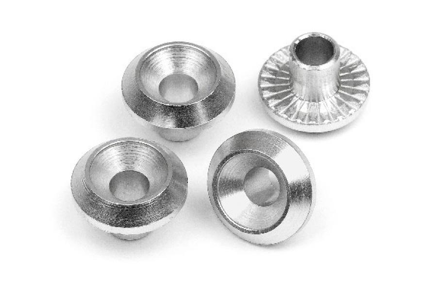 HPI Racing  WHEEL WASHER (SILVER/4pcs) 86985