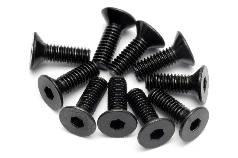 Flat Head Screw M4X12Mm (Hex Socket/10Pcs) 94530