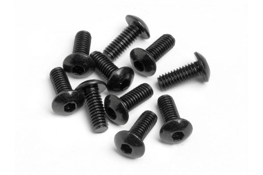 HPI Racing  BUTTON HEAD SCREW M4x10mm (Hex Socket/10pcs) 94554