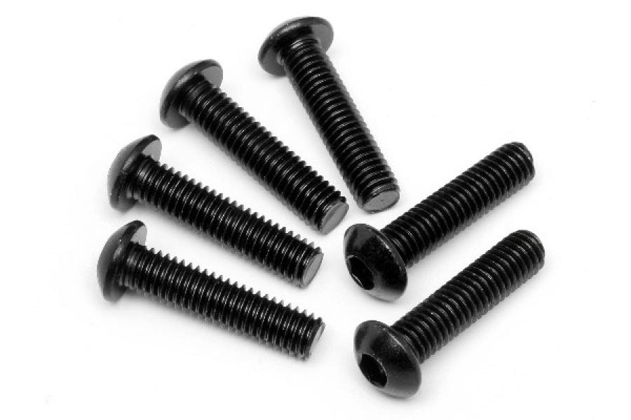 HPI Racing  BUTTON HEAD SCREW M6x25mm (HEX SOCKET/6pcs) 94909