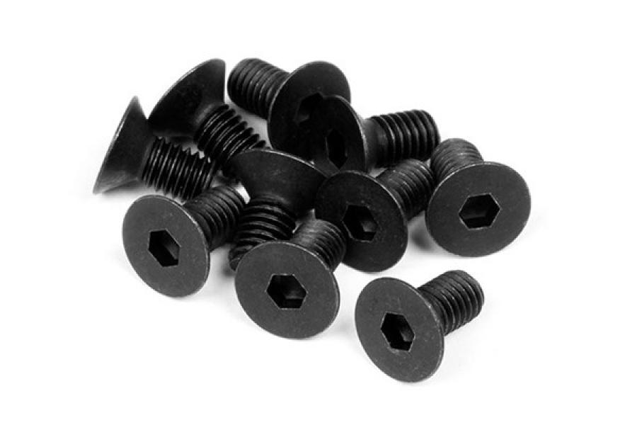 Hpi Racing Flat Head Screw M3X6Mm (Hex Socket/10Pcs) Z081