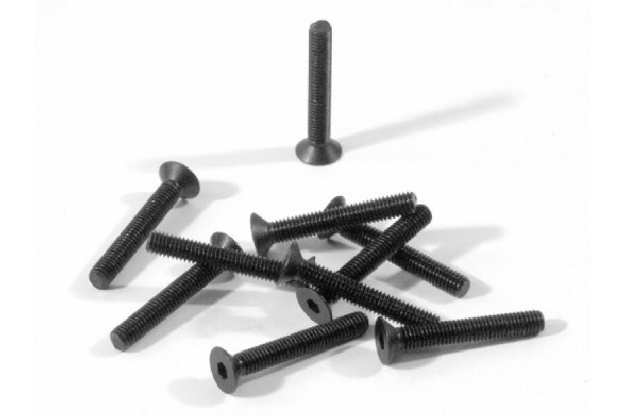 HPI Racing  Flat Head Screw M3X20mm (Hex Socket/10Pcs) Z087