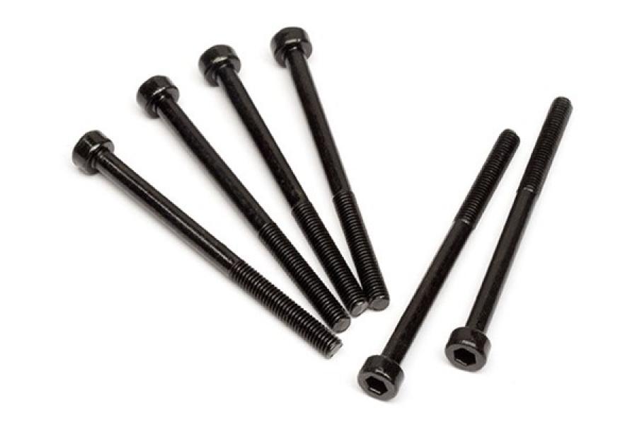 CAP HEAD SCREW M3X42MM (BLACK/6PCS)
