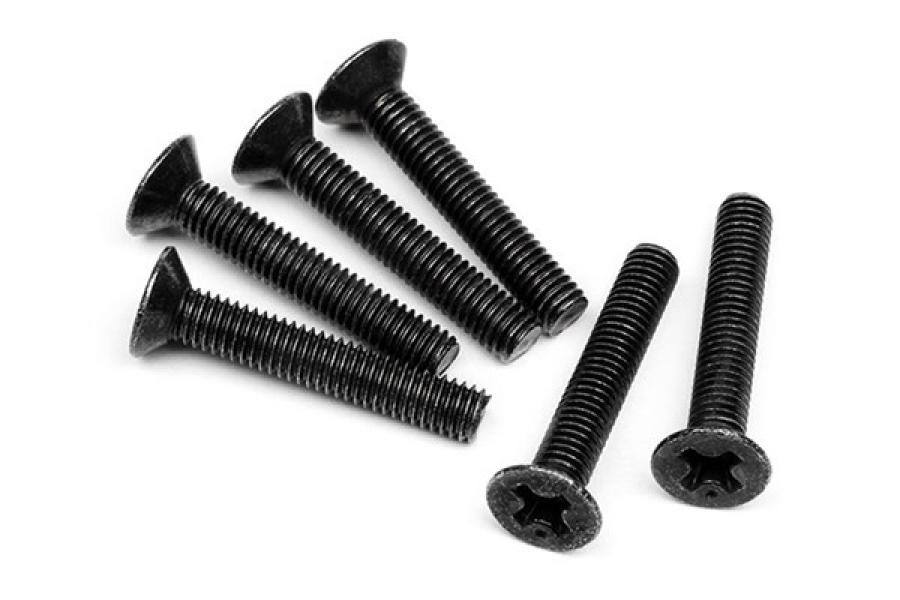 HPI Racing  Flat Head Screw M3X18mm (6Pcs) Z530