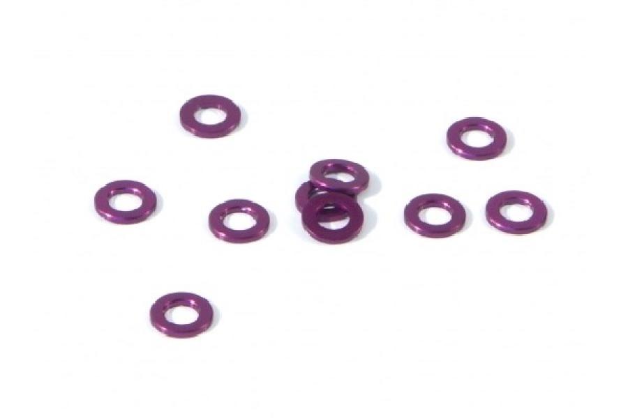 HPI Racing  Aluminium Washer 3 X 6 X 0.75mm (Purple/10 Pcs) Z814