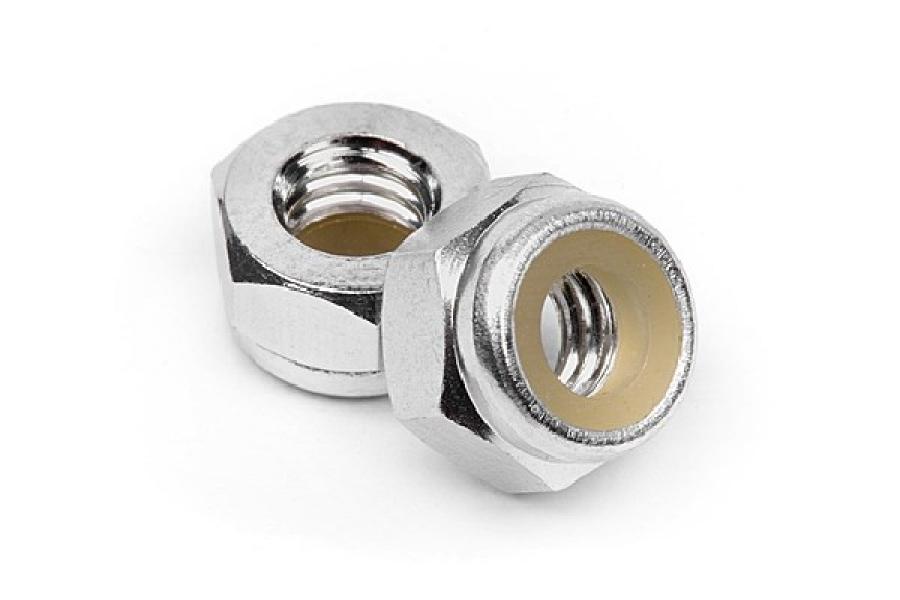 HPI Racing  Aluminum Lock Nut M4 (Silver/10Pcs) Z866