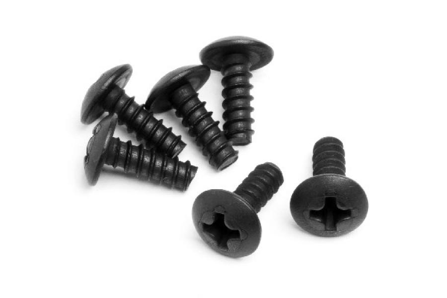 Round Head Screw M3x8mm (6Pcs)