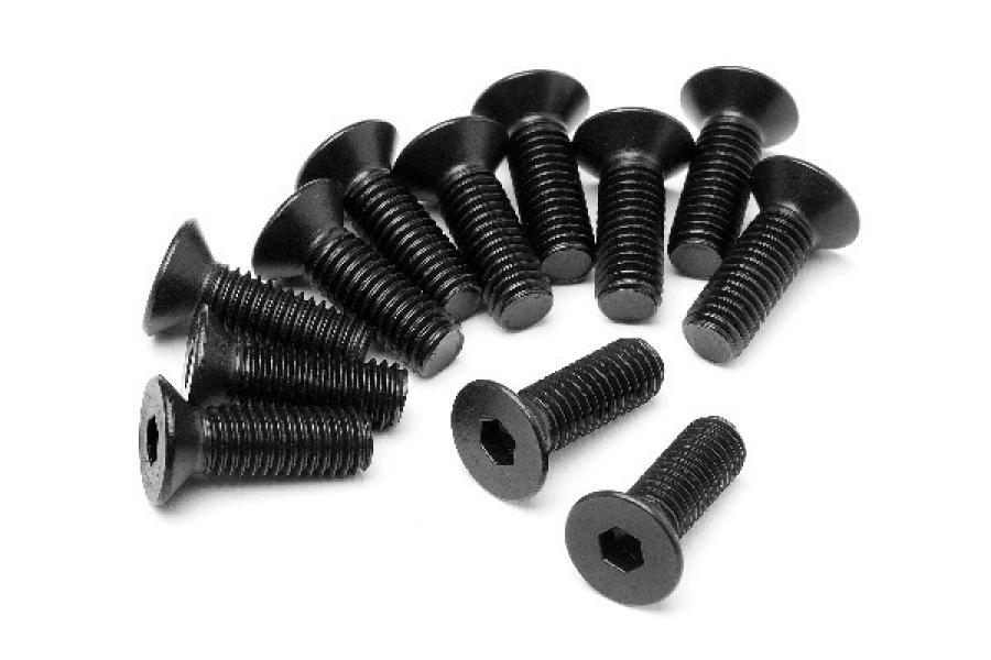 Flat Head Screw M5x15mm 12 Pcs