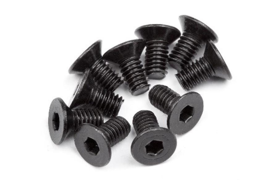 Flat Head Screw M4x8mm (12 Pcs)