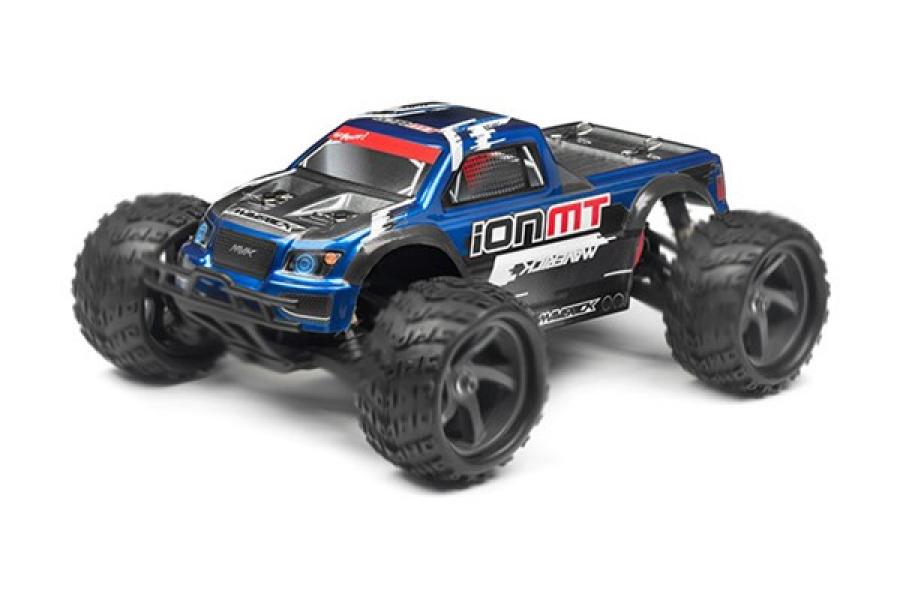 Maverick Monster Truck Painted Body Blue With Decals Ion Mt MV28068