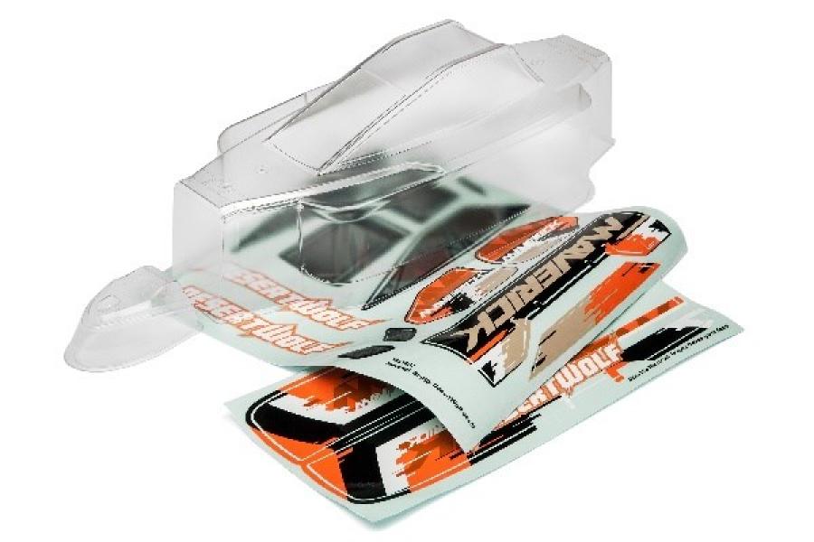 Maverick Maverick Desertwolf Clear Bodyshell W/Decals Mv29011