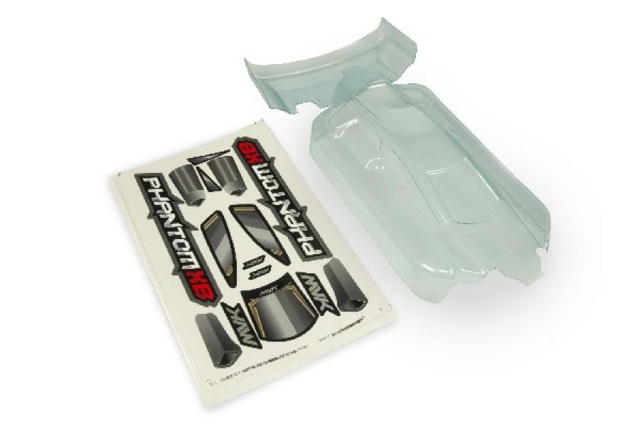 CLEAR LEXAN PHANTOM XB BODY & WING - W/ 