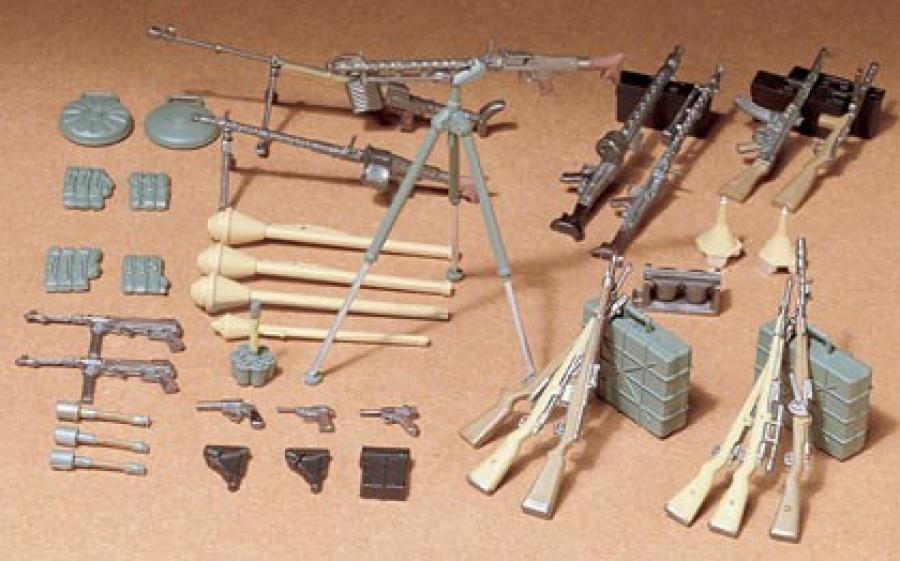 Tamiya 1/35 German Infantry Weapons Set lisätarvike