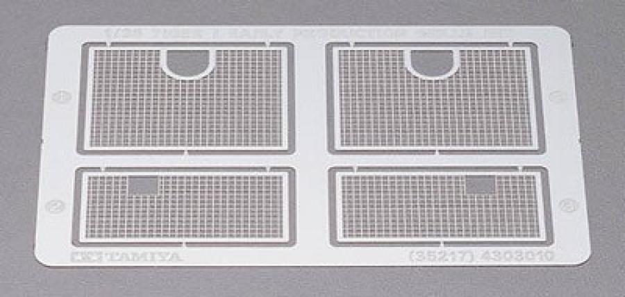 Tamiya 1/35 Tiger I Early Etched Grille set lisätarvike